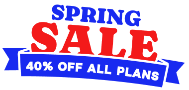 Spring Sale! 40% off all plans
