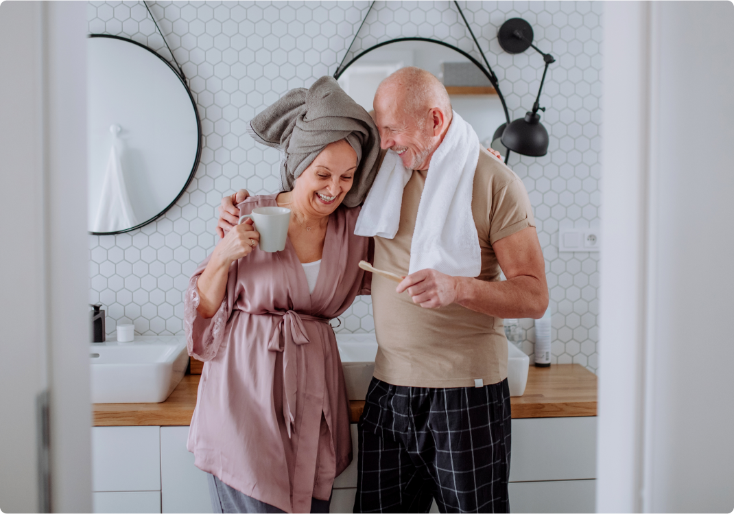 Elderly safety in bathrooms