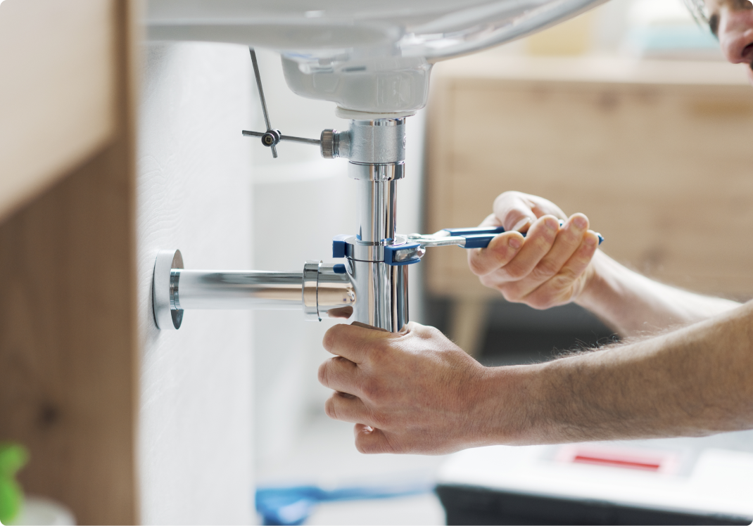 Hard water on shower tap