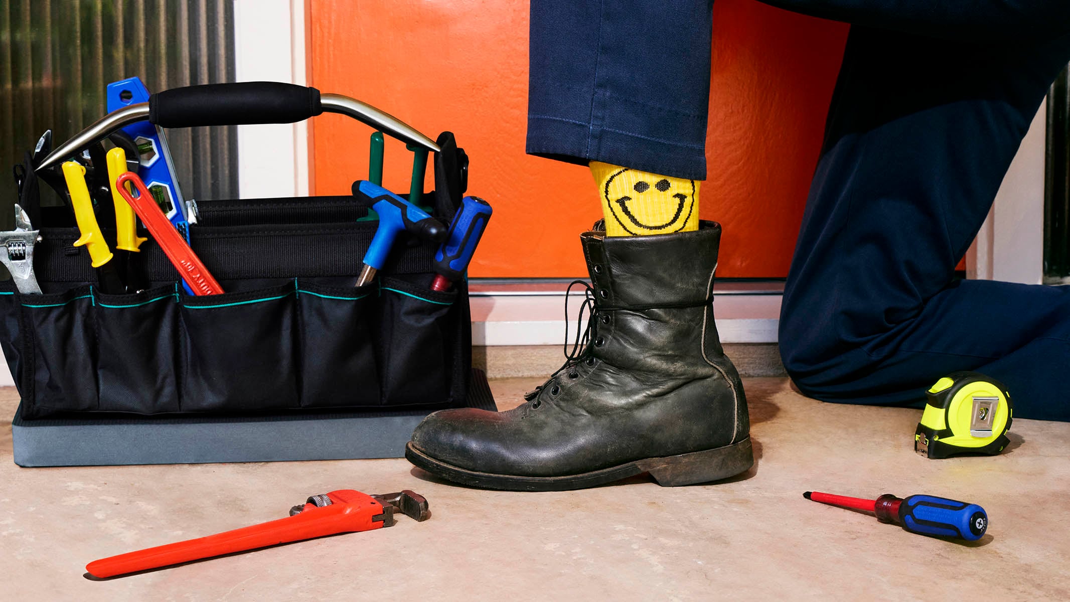Technician's boot and toolbag