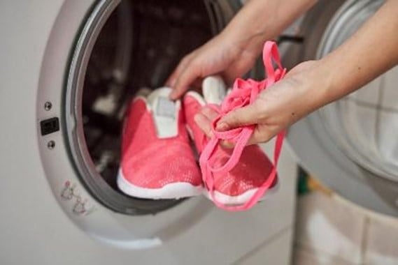 Shoes in washing machine