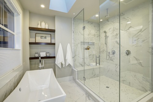 ceiling shower big bathroom trends