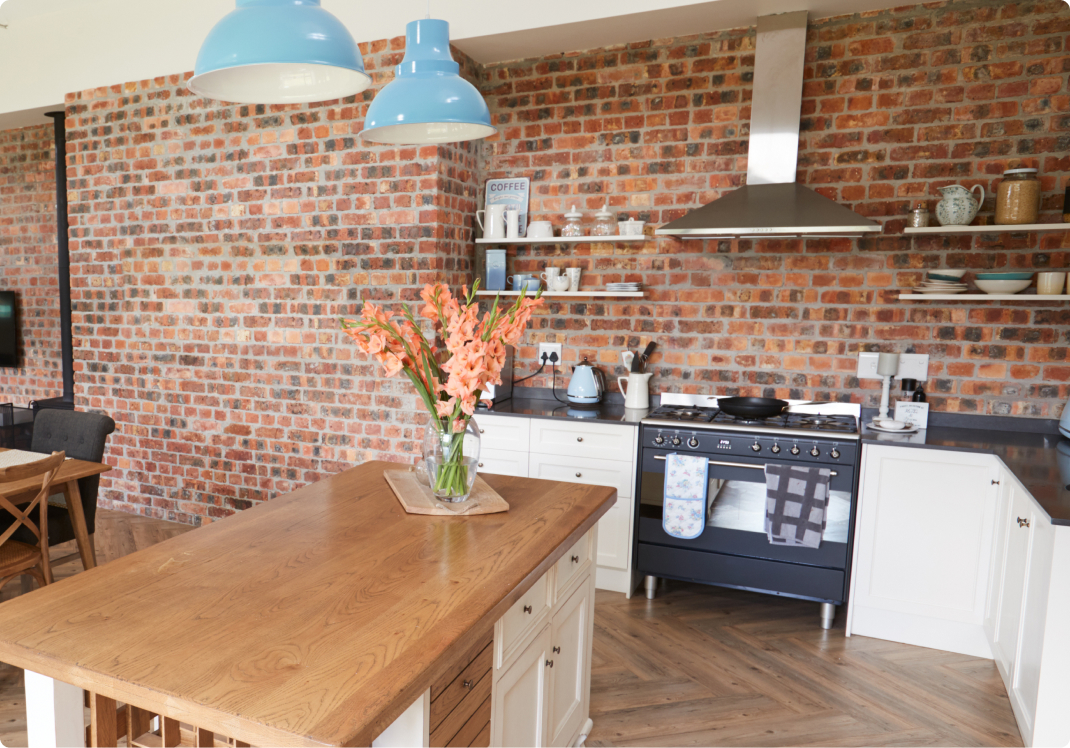 exposed brick wall