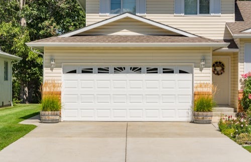 exterior view of garage