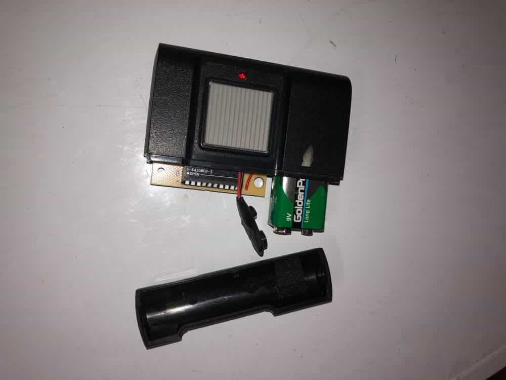 garage door opener with battery