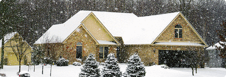 House in the snow